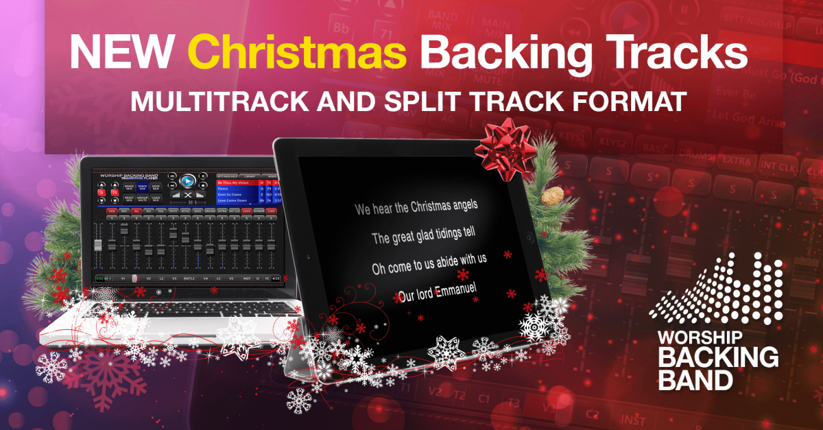 Christmas carol backing tracks in MultiTrack and Split Track format