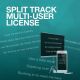 Multi-User License for Split Tracks (one PER track)
